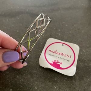 Nadine West silver cuff bracelet